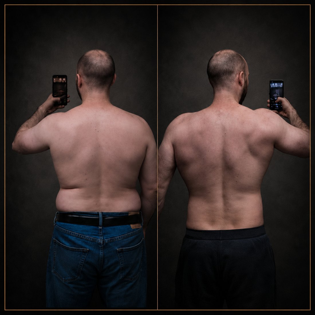 Brian Olson &mdash; online coaching client, before and after eight weeks